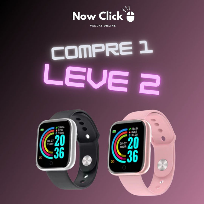 Compre 1 Leve 2 - Relógio Digital SmartWatch D20 Android/IOS